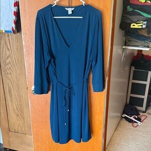 H&M Deep Teal above knee dress